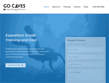 Tablet Screenshot of gocaves.com